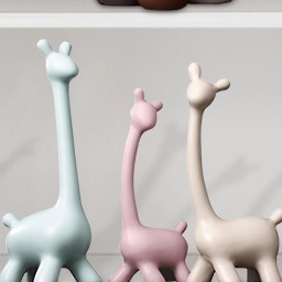 北欧风创意陶瓷鹿摆件电视柜装饰品乔迁礼品陶瓷家居饰品批发