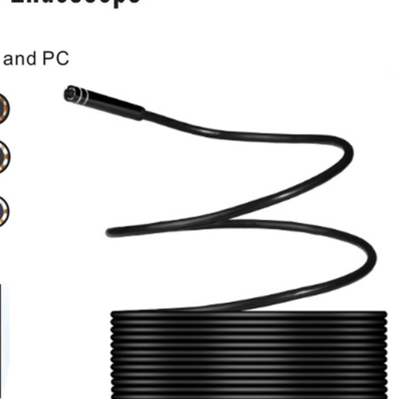 直销8mm高清TPYE-C内窥镜工业管道汽车手机1-10米软硬线工业专用