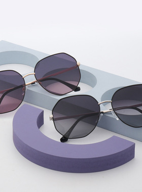 2022新款时尚复古金属太阳镜欧美女式偏光驾驶8138定制潮流