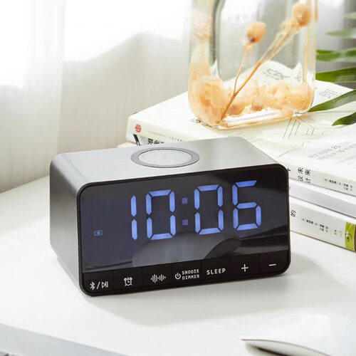 homtime美时 HV3PRO 闹钟音箱无线充电蓝牙酒店客房同款家用音响