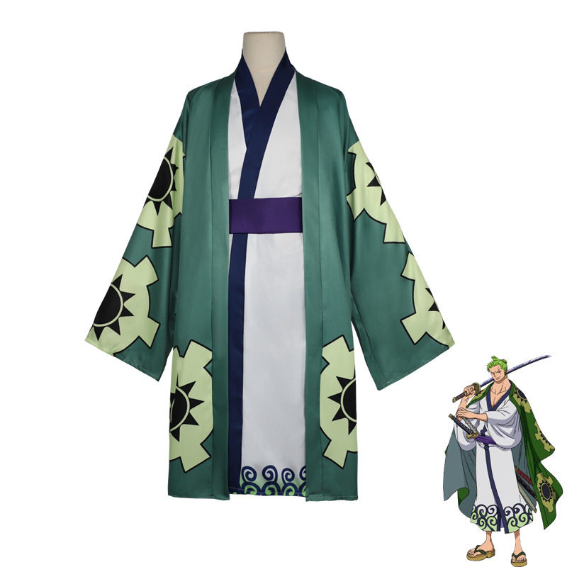 现货海贼王cos服和之国索隆十郎浴衣和服日式和风cosplay动漫套装