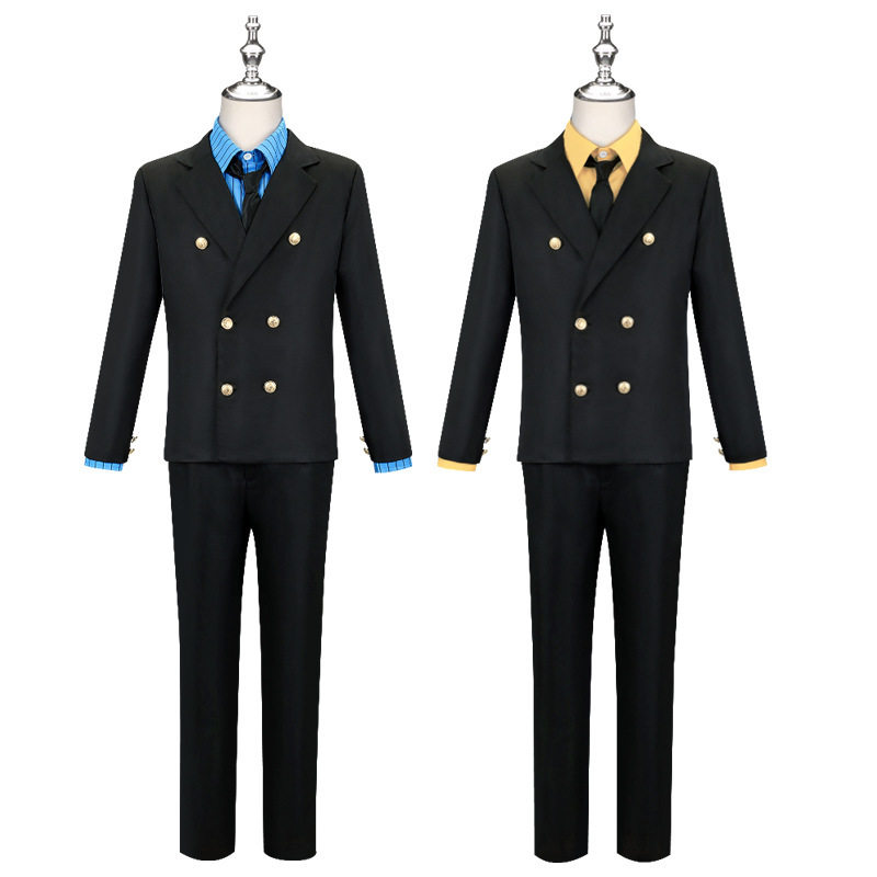 海贼王cos服山治香吉士黄蓝款西装男装cosplay套装二次元cos服装