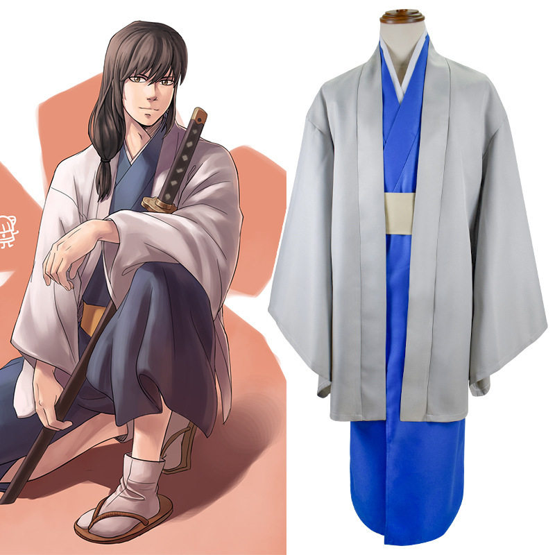 漫雅源银魂cosplay动漫服装桂小太郎cos衣服和服外套银时全套
