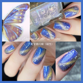 blooms蝶影系列·戴安娜闪蝶太阳蛾 encounter the 油性不可剥