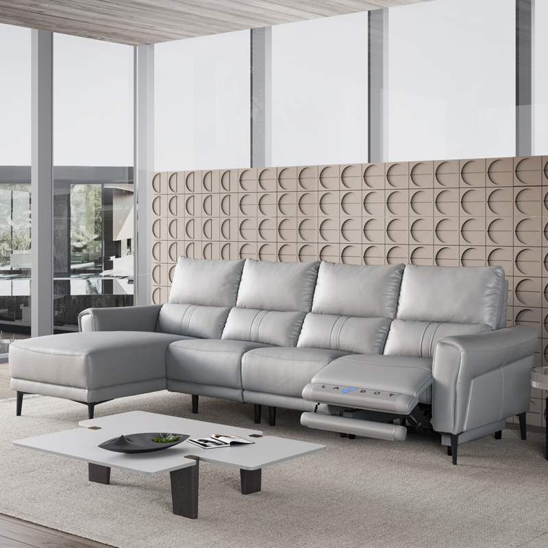 lazboy乐至宝功能真皮沙发客厅简约小户型630