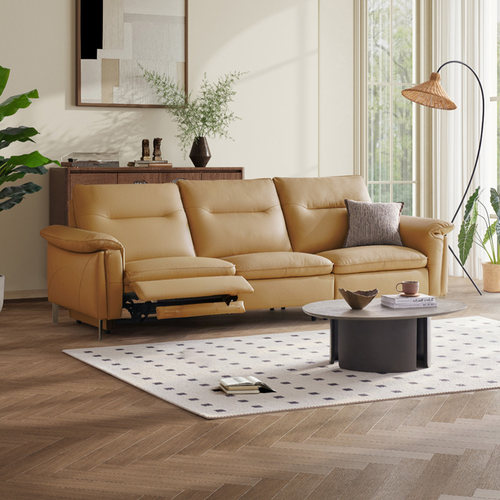 新品功能沙发乐至宝轻奢真皮