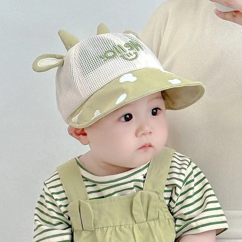夏季婴儿宝宝防晒透气渔夫帽