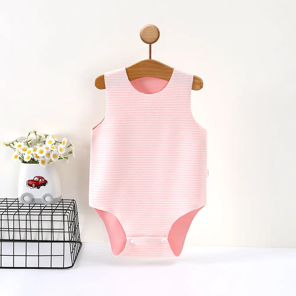 德绒包屁衣无袖背心秋冬宝宝衣服