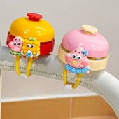 婴儿手推车玩具铃铛创意可爱卡通海绵宝宝儿童溜娃车手拍喇叭配件