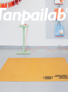 摊牌 黄色魔垫入户门垫简约家用可擦洗pvc防滑进门丝X圈脚垫子地