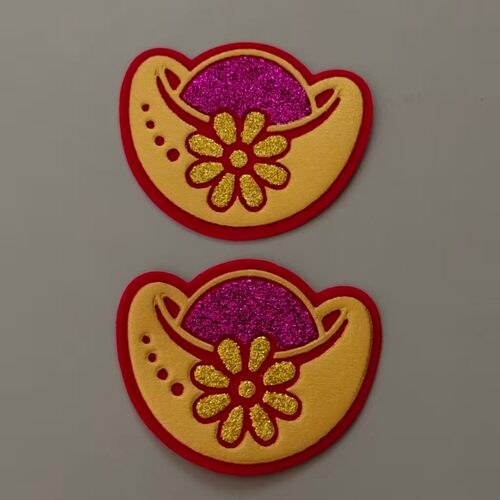 中秋彩色绒布diy元宝装饰