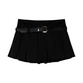 新款 百褶裙女夏季 小个子半百搭身裙高腰显瘦A字短裙 辣妹西装 美式