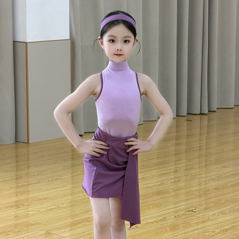 2026新款夏季拉丁舞服女童练功服少儿童高级感日常舞蹈服装超好看