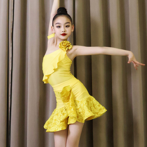 青禾元舞2026拉丁舞服女童秋冬新款高级感练功服少儿专业表演套装