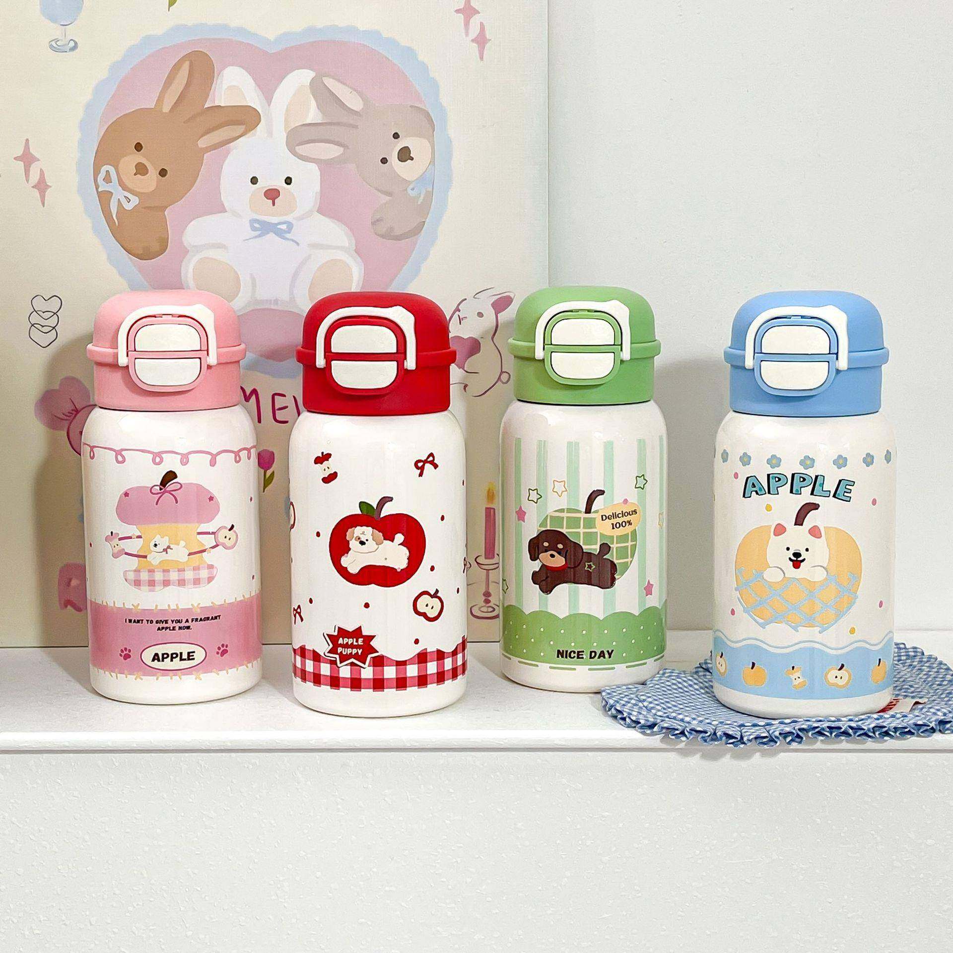 新款高颜值网红卡通水杯双饮儿童学生316不锈钢手提式吸管保温杯,餐饮具,保冷/保温杯,淘宝优惠券,粉丝福利购,淘宝优惠卷