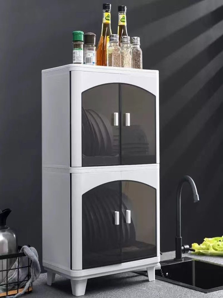 碗柜小型家用密封防蟑螂2022新款碗碟出租房厨房收纳架碗筷沥水盒