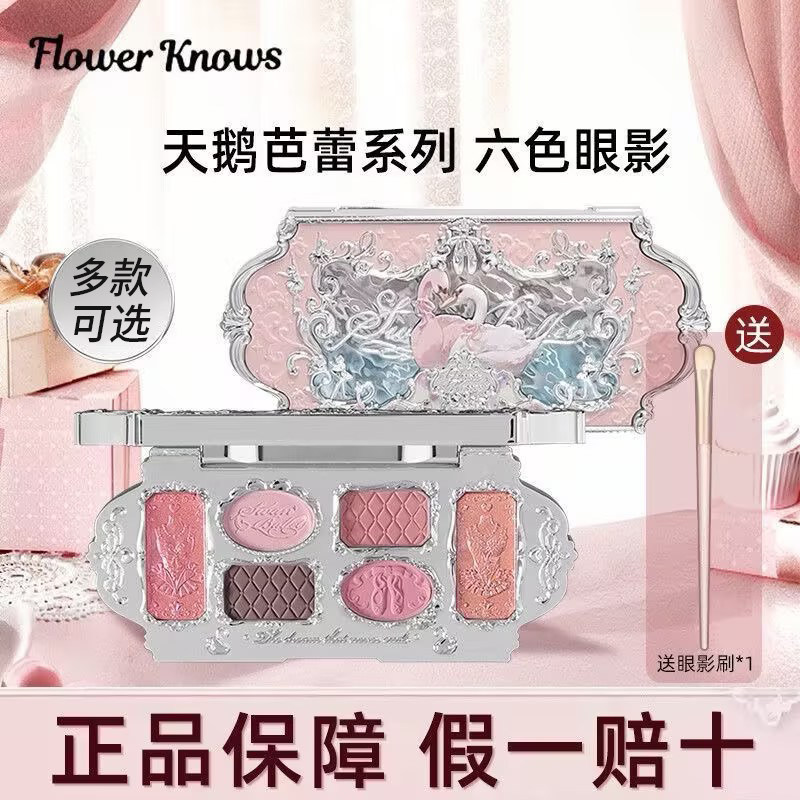 Flower Know-All Göz Kölgəsi Palitrası - İncə Mirvari Çəhrayı Çalarlar