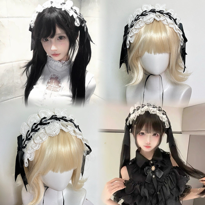 日系蕾丝蝴蝶结洛丽塔KC发箍