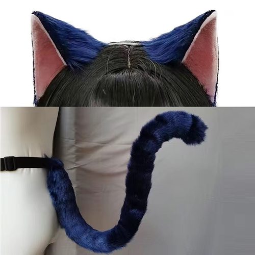 仿真头饰表演道具猫耳朵猫尾