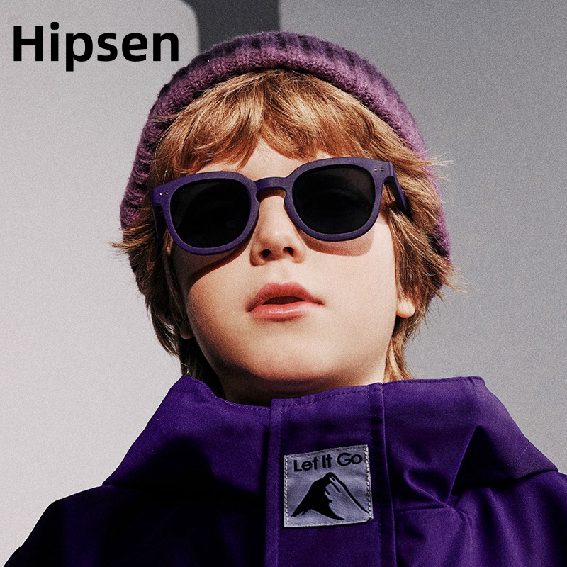 海朋森Hipsen新款时尚儿童太阳镜女孩潮偏光墨镜防紫外线遮阳眼镜