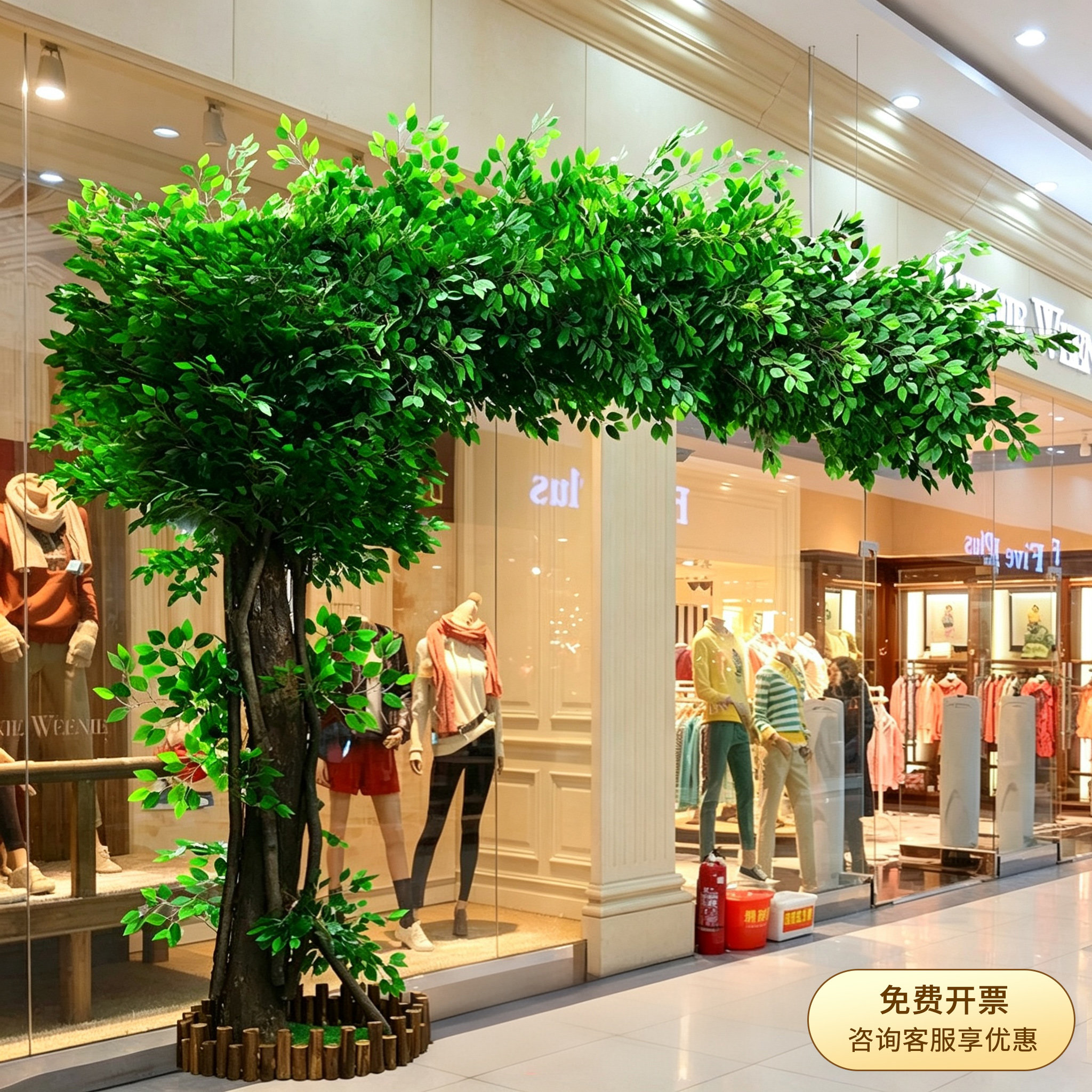 仿真榕树大型假树大树室内装饰仿真装饰酒店大厅装饰景观绿植造景