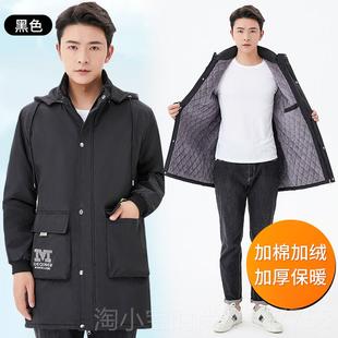 正品 厚冬防水寒围尚裙男女时作服外工套 新款 罩衣成人加绒加棉加季