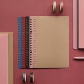 活页装 订扣环环套活页本外壳DIY配件分类笔记本固定夹线圈本可拆