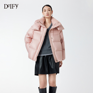 DeIFy/缔弗科鲁达泡芙鹅绒羽绒服女短款25年冬季新款加厚保暖外套