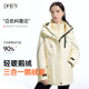 缔弗 三合一鹅绒服女2025年冬季 新款 DeIFy 户外防风保暖连帽套装