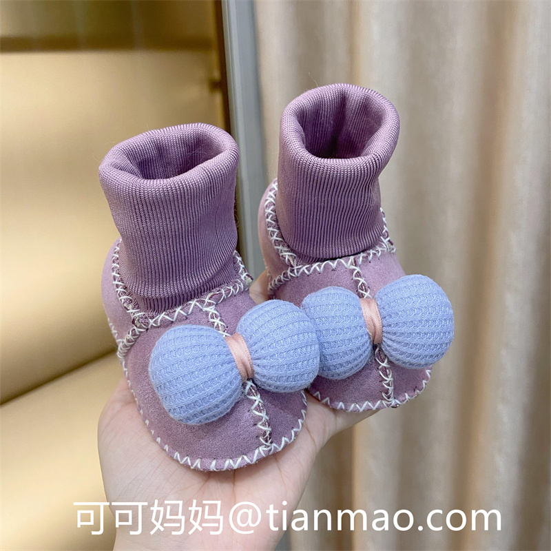 婴儿鞋冬公主婴儿棉鞋