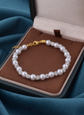 纯银珍珠手链女生2025年新款