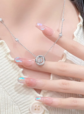 纯银s925莫比乌斯环项链