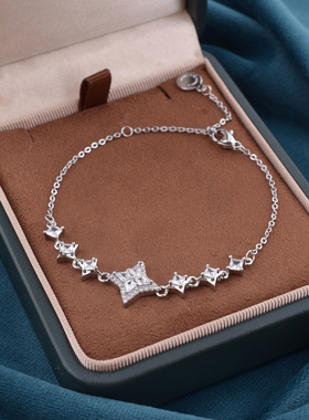 光芒925纯银闺蜜手链女生轻奢