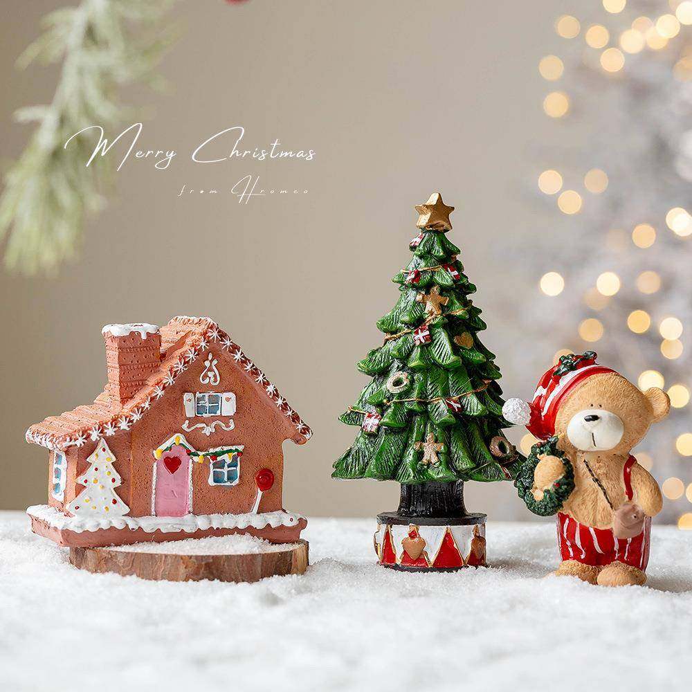 圣诞桌面摆件装饰布置圣诞节树脂迷你圣诞树小房子装饰拍照道具,节庆用品/礼品,圣诞装饰品,淘宝优惠券,粉丝福利购,淘宝优惠卷