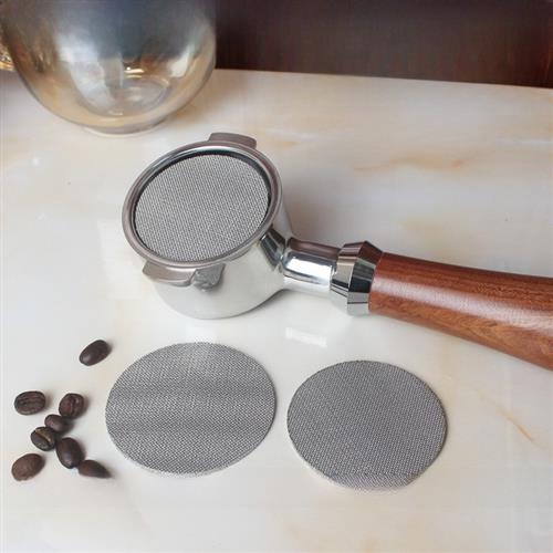 二次分水网咖啡机手柄粉饼隔水垫粉碗不锈钢滤片51/53/58mm过滤网