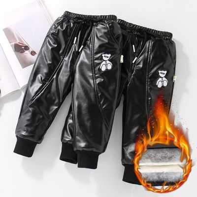 一条过冬男女童加绒棉裤