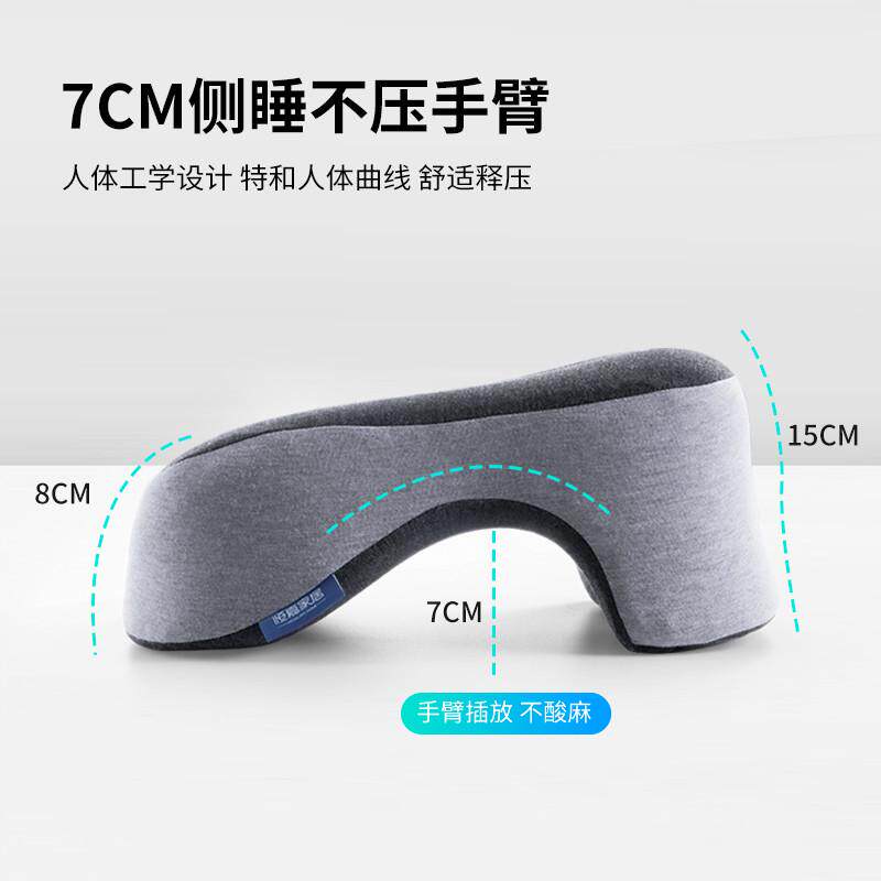午睡枕办公室午休趴睡枕慢回弹记忆棉趴枕便携学生午休枕中空透气