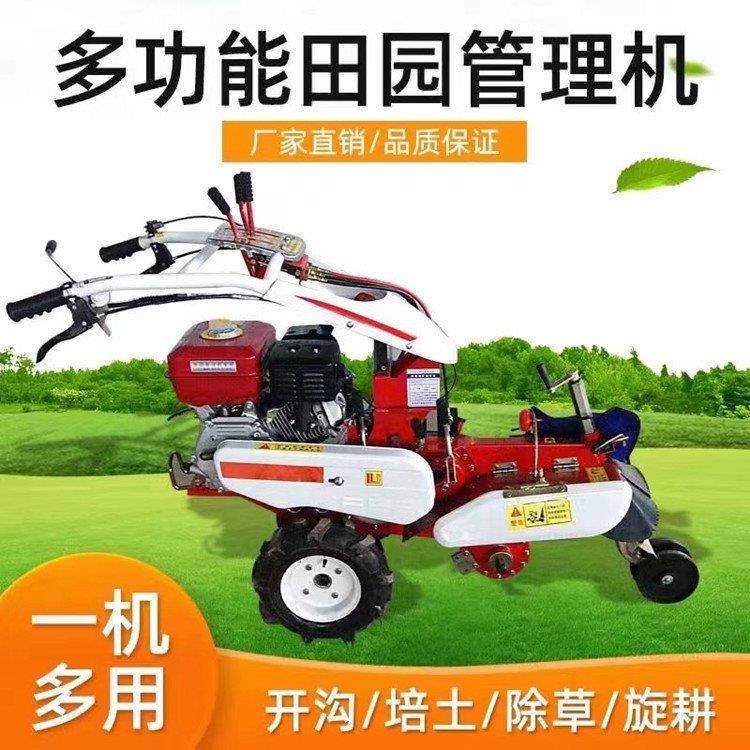 大马力柴油田园管理机 自走式开沟培土机 起垄种植起垄机
