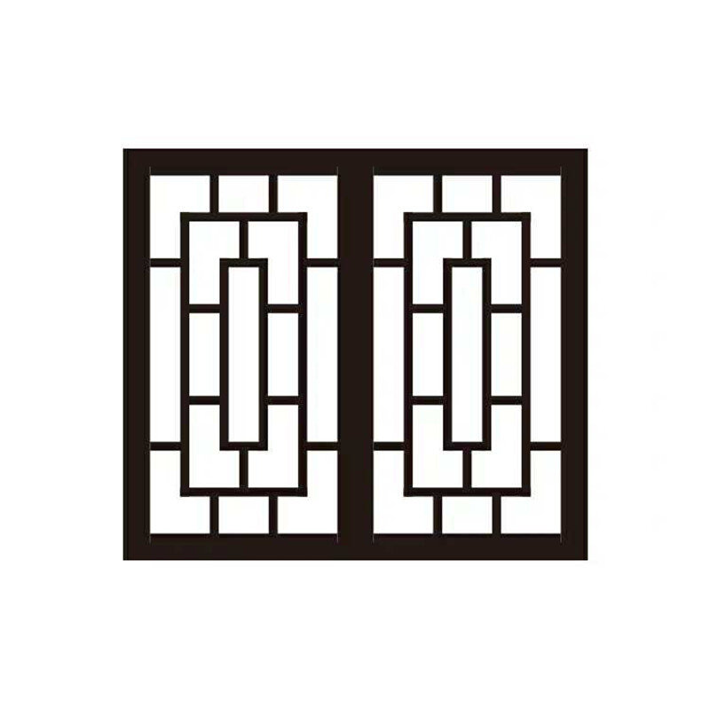 铝合金窗花防盗网仿古新中式木纹铝花格外墙装饰万字格窗户防护栏