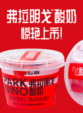 尼诺公园弗拉明戈酸奶126g*10杯碧根果仁搅拌酸奶零食早餐下午茶