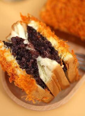 玛呖GEA德酥松紫米紫夹心吐司面早包米吐紫米夹心面包司营养餐速