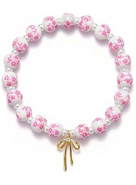 新中式锆石蝴蝶结虎眼石手串