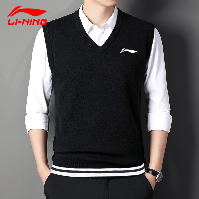 男女款针织马甲外套羽毛球服李宁