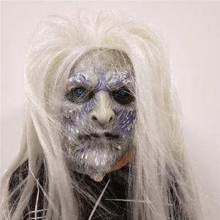 权力 游戏异鬼夜王乳胶假发面具万圣节头套Cosplay周边