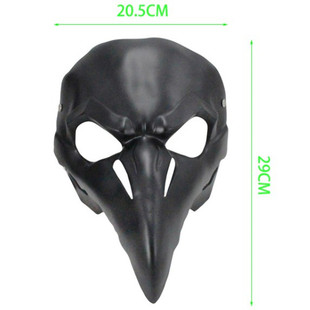 万圣节朋克面罩守望瑞破死神面具先锋铁鸦朋克鸟嘴医生面具乌鸦嘴