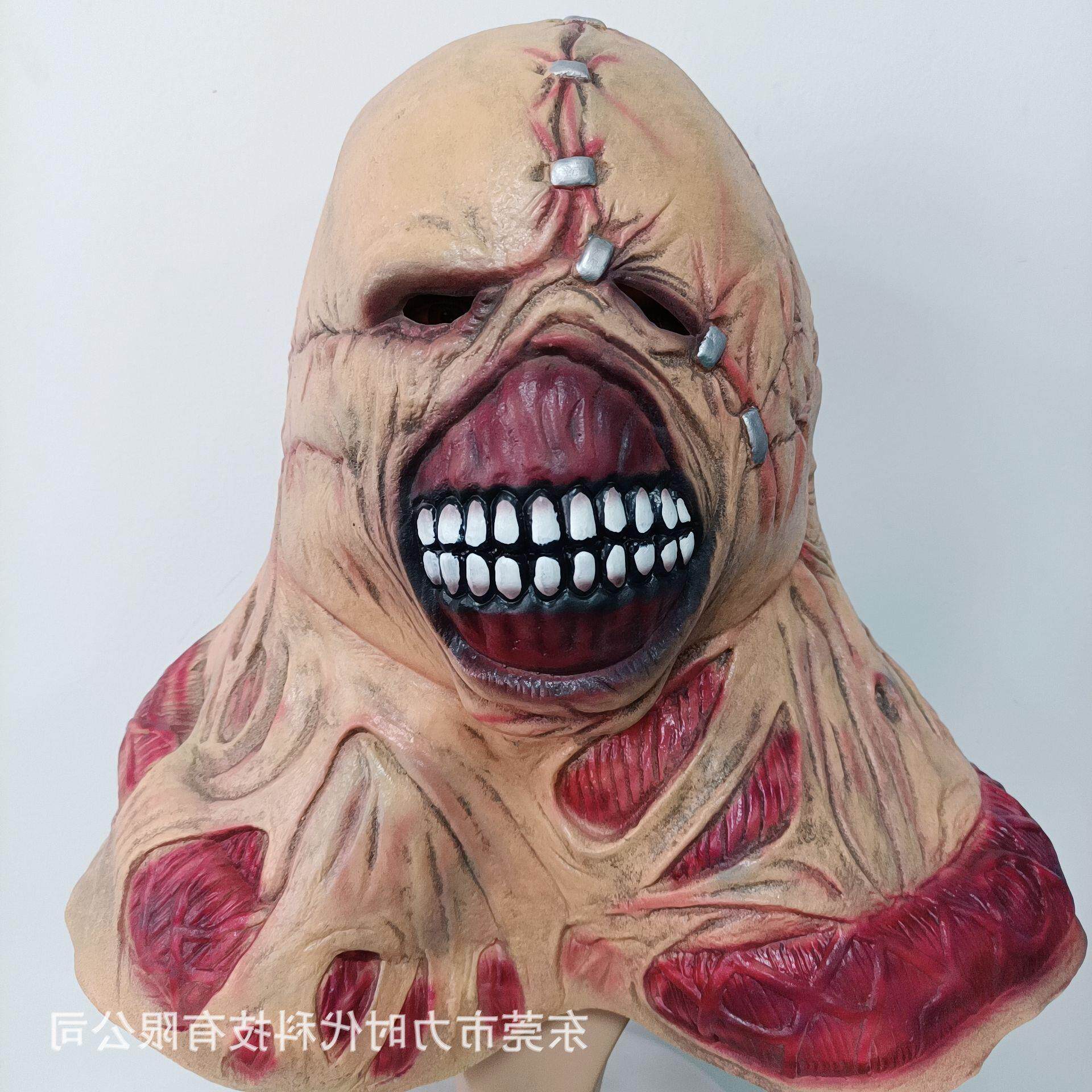 万圣节生化危机暴君乳胶面具恐怖面具/头套