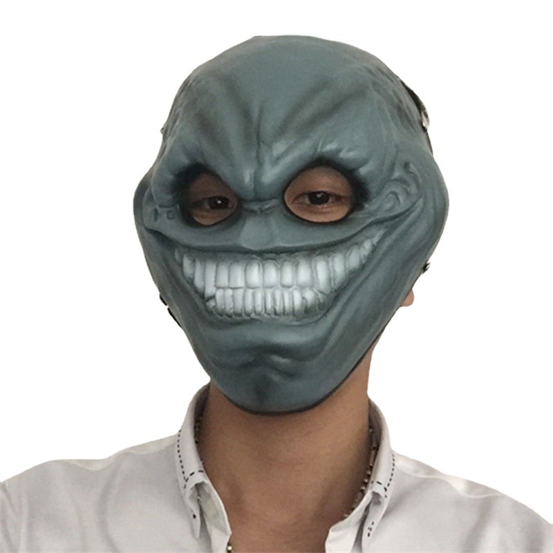 银铜蓝白色异形劫薪日面具收获日2树脂脸谱游戏面罩PAYDAY 2 MASK