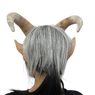 万圣节人面路西法面具Lucifer cos恐怖乳胶头套电影人物恶魔面具