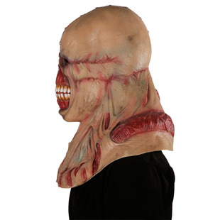 全民公敌全头乳胶头套万圣节恐怖鬼脸面具鬼屋摆件道具