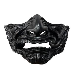 日本暗黑鬼脸演出装 双獠牙般若面具 扮面具 cosplay日系 爆款